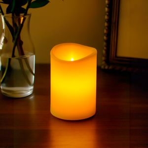 Lámpara decorativa LED tipo vela con luz cálida y aroma a vainilla. - DIAMOND VISIONS