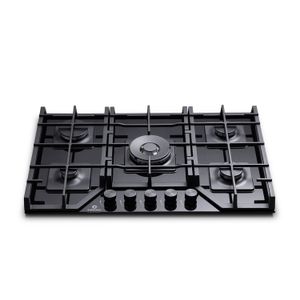 Encimera a gas de 5 quemadores de triple corona ultra rápido y tablero de vidrio templado EGI-755VDNE - INDURAMA