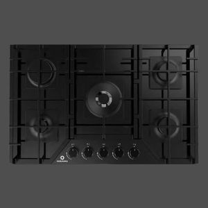 Encimera a gas de 5 quemadores de triple corona ultra rápido y tablero de vidrio templado EGI-755VDNE - INDURAMA
