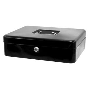 Caja de seguridad metálica color negro de 12" - WRT
