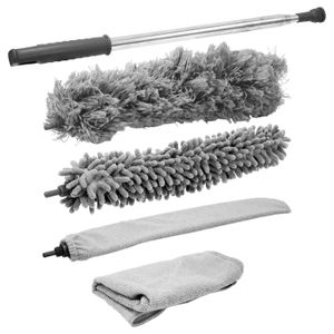 Kit de plumero de limpieza de 5 piezas hecho a base de microfibra. - KOLE IMPORTS