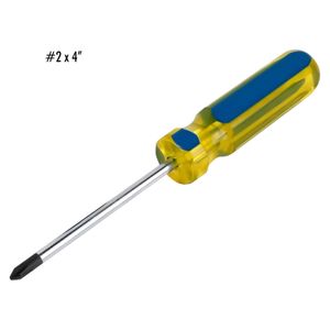 Juego de 4 desarmadores con punta magnética y mango de PVC. - STANLEY