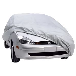 Cobertor plástico large impermeable color gris para auto. - WRT
