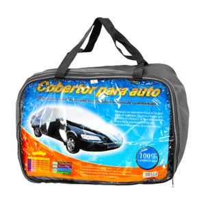 Cobertor plástico large impermeable color gris para auto. - WRT