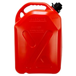 Bidón plástico color rojo con 5,3 gl / 20 lt de capacidad para gasolina. - MAX MOTOR