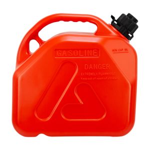 Bidón plástico color rojo con 2,6 gl / 10 lt de capacidad para gasolina. - MAX MOTOR