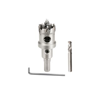 Broca Sierra para metal de 1-1/8" con dientes de carburo de tungsteno + broca piloto de acero M2. - TRUPER