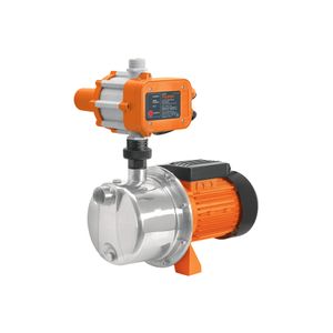 Bomba presurizadora tipo JET de 1 HP de 127V de acero inoxidable con control automático de presión. - TRUPER