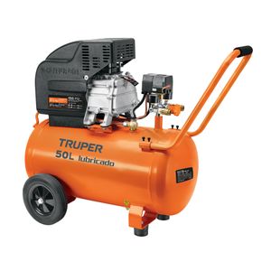 Compresor de 50 lts y 3,5 HP, motor monofásico de cobre de 127V y presión máxima de 116 PSI 4,4CFM - TRUPER