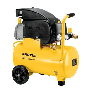 Compresor de 20 lts y 1,5 HP, motor monofásico de 127 V y presión máxima de 116 PSI 4,2CFM - PRETUL