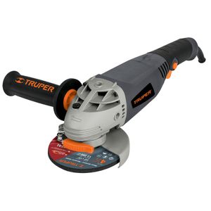 Amoladora industrial de 4 1/2" de 1010W 120V con mango auxiliar de 3 pocisiones + seguro. - TRUPER