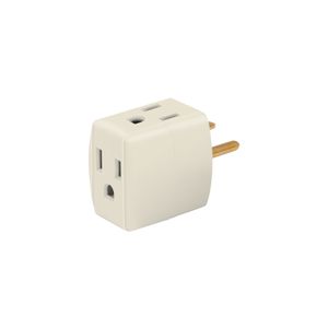 Multitoma triple de pared tipo cubo de 127V a 15 Amp. - VOLTECK