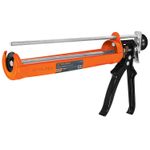Pistola-metalica-para-cartucho-de-silicon-tipo-esqueleto.-Para-uso-pesado.-Doble-varilla-para-empuje-y-medicion