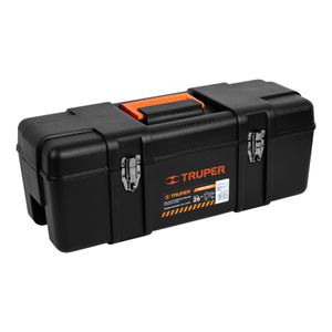 Caja de herramientas de polipropileno de 26" con broches metálicos. - TRUPER