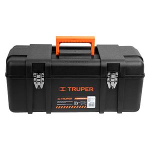 Caja de herramientas de polipropileno de 23" con broches metálicos. - TRUPER