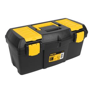 Caja de herramientas de polipropileno de 19" con broches plásticos. - PRETUL