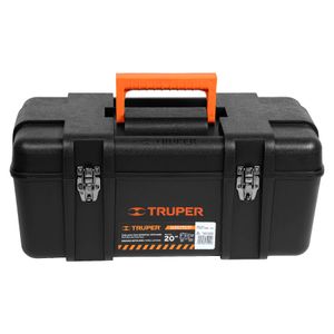 Caja de herramientas de polipropileno de 20" con broches metálicos. - TRUPER