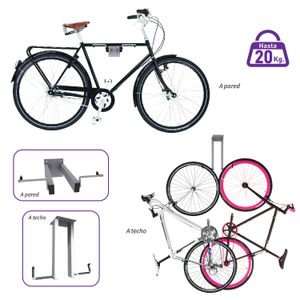 Soporte DUAL para bicicletas para instalación a techo o pared. - SONYA