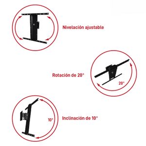 Soporte inclinable para televisores de 26" - 55" pulgadas con bandeja vertical. - SONYA
