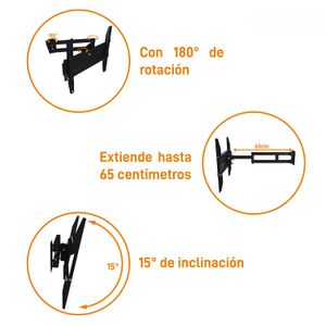 Soporte de brazo TITAN extensible de 60 cm para televisores de 37" - 70" pulgadas. - SONYA