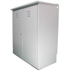 Caseta metálica para dos cilindros de gas para instalación en exteriores, con TOL de 0.7 mm. - BFSOLUIND