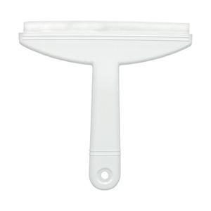 Limpia vidrio plástico color blanco con ventosa, para uso en baños. - IDESIGN