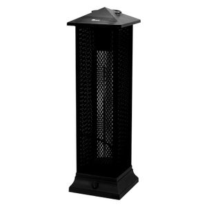 Calefactor de patio tipo farol color negro con 1500W de potencia. - WRT