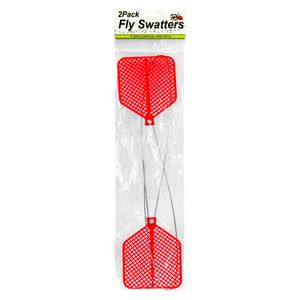 Matamoscas plástico con mango de acero semi rígido Pack x 2 unidades. - KOLE