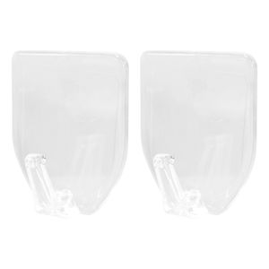 Gancho adhesivo transparente grande con 2,5 kg de capacidad de carga Pack x 2 unidades. - K HOME