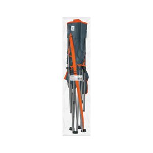 Silla plegable de poliéster con estructura de acero, apoyabrazos y portavasos para camping. - TRUPER