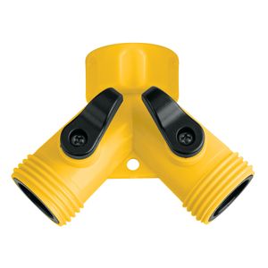 Conector plástico en "Y" de dos vías para uso en mangueras. - PRETUL