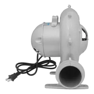 Soplador eléctrico gris de 2.5 pulgadas de aluminio con manija manual para ingreso de aire. - WRT