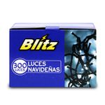 Juego-de-300-luces-navideñas-LED-de-luz-blanca-con-cable-verde.