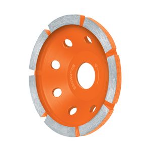 Corona Diamantada de acero con HILERA SENCILLA de 4" x 7/8". - TRUPER
