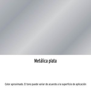 Pintura Spray color METÁLICO PLATA de 400ml, secado rápido, libre de plomo. - TRUPER