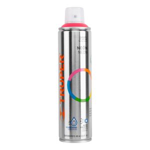 Pintura Spray color FLUORESCENTE ROSA de 400ml, secado rápido, libre de plomo. - TRUPER