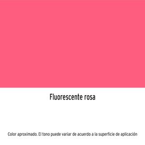 Pintura Spray color FLUORESCENTE ROSA de 400ml, secado rápido, libre de plomo. - TRUPER