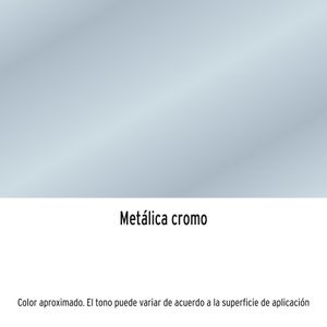 Pintura Spray color METÁLICO CROMO de 400ml, secado rápido, libre de plomo. - TRUPER