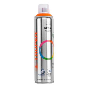 Pintura Spray color FLUORESCENTE NARANJA de 400ml, secado rápido, libre de plomo. - TRUPER