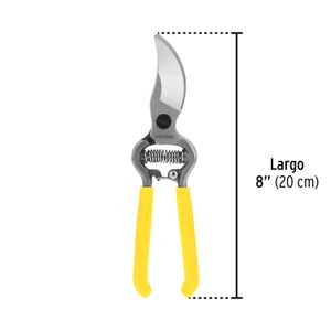 Tijera para poda 8" con capacidad de corte de 5/8". - PRETUL
