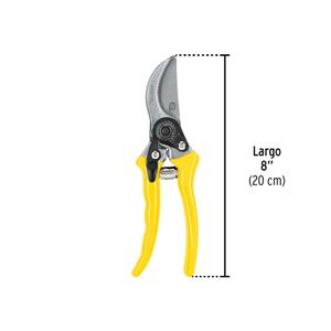 Tijera para poda 8" con capacidad de corte de 3/4". - PRETUL