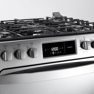 Cocina a Gas de 30" MONACO ZAFIRO de 5 quemadores con horno + grill y panel digital touch. - INDURAMA