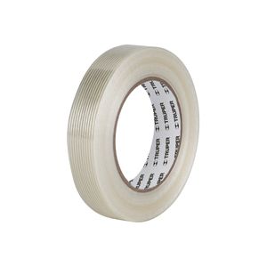 Cinta flejadora TRANSPARENTE de 24 mm x 50 m, resistente a tensión, desgaste, humedad y corte. - TRUPER