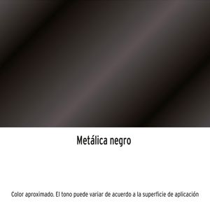 Pintura Spray color NEGRO METÁLICO BRILLANTE de 400ml, secado rápido, libre de plomo. - TRUPER