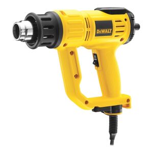 Pistola de calor de 1500W con motor de 12 Amp con temperatura de 50°C a 600°C y pantalla LCD. - DEWALT