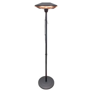 Calefactor de patio cuadrado tipo sombrilla de 1500 W. - K HOME