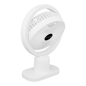 Ventilador recargable de 6" con luz blanca y motor de 3 velocidades. - POLARTEK