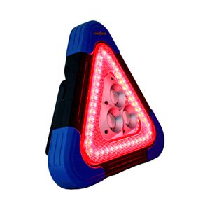 Triangulo de seguridad plástico de 27 x 5 x 24 cm con luces de emergencia y linterna. - GOOD YEAR