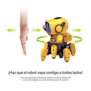 Robot Smartbot para armar con 2 modos: Explorador y Sígueme + Ojos LED. - STEREN
