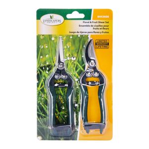 Juego de tijeras de poda de 1 mano para frutas, bonsái y arbustos; Pack x 2 unidades. - LANDSCAPERS